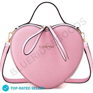 Brand New Makes Crossbody Bag Small Pink Heart Shaped